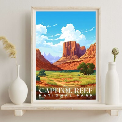 Capitol Reef National Park Poster, Travel Art, Office Poster, Home Decor | S7 - image6